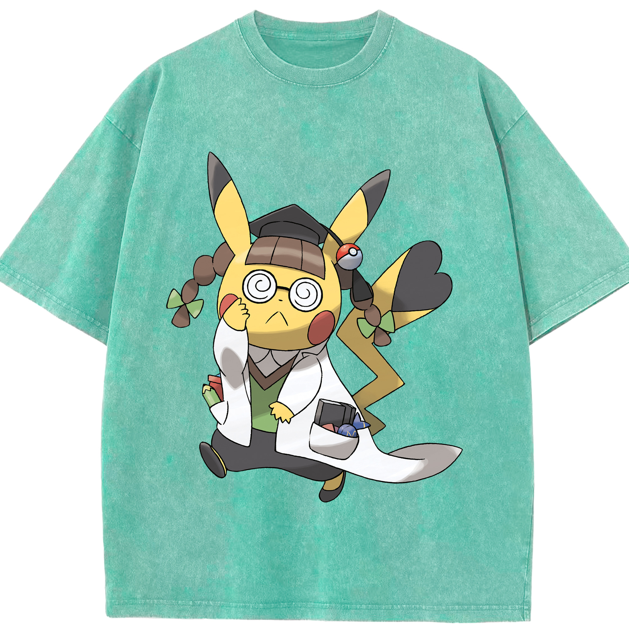 （画像用） ポケットモンスター Pokémon 綿100% ヴィンテージ風 半袖Tシャツ（フロントプリント）